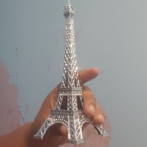 Silver Eiffel Tower Miniature Figurine